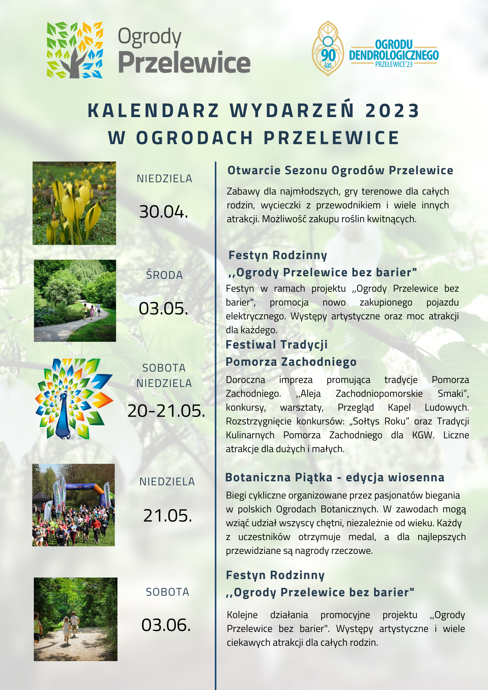 ogrody Przelewice kalendarz